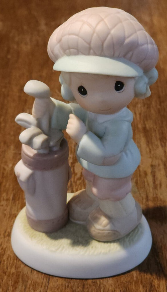 Precious Moments Girl Golf Figurine "You Suit Me To A Tee" (1993)