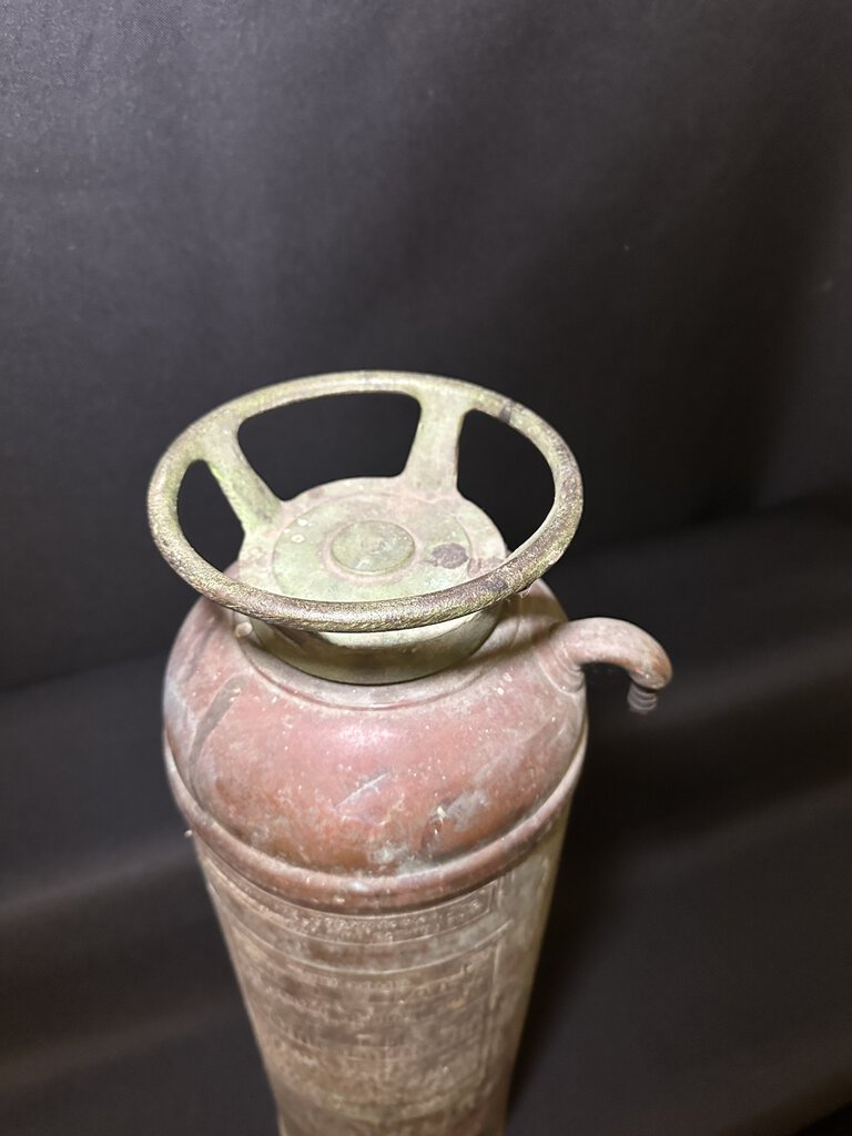Vintage Brass Fire Extinguisher - Red Star Picked in Milton, FL 24x7x7in 12lb 8oz