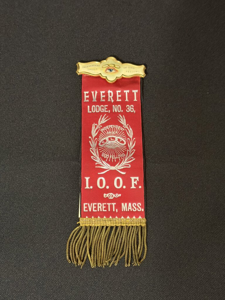 Independent Order of Odd-Fellows Ribbon Bought from Antique Archeology, Home of American Pickers 8.5x3in 14.6g $20