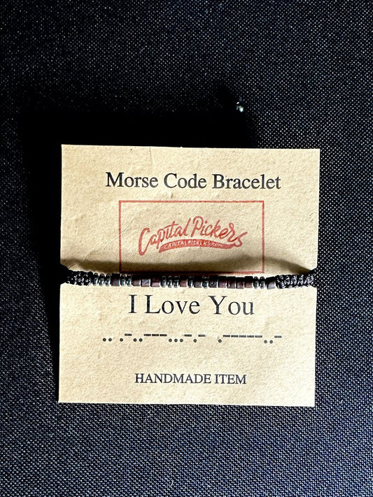 Morse Code Bracelet - "I Love You"