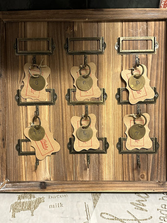 9 Hook Key Rack Holder Wall Hanging