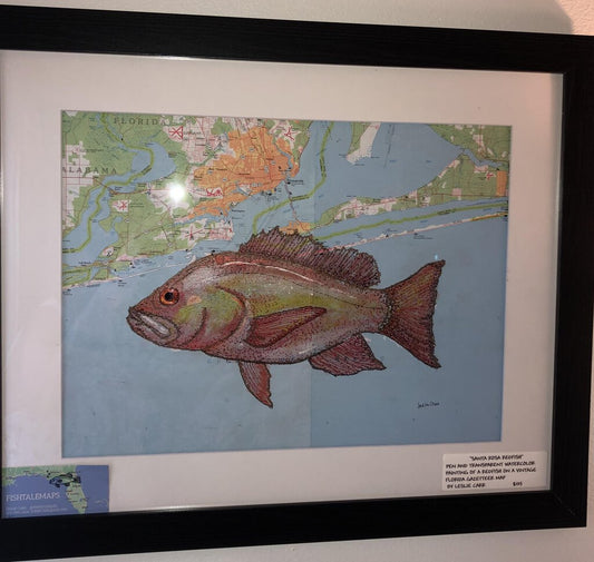 Redfish On Santa Rosa Painting