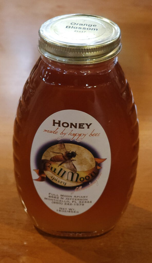 Orange Blossom Honey 1lb Glass