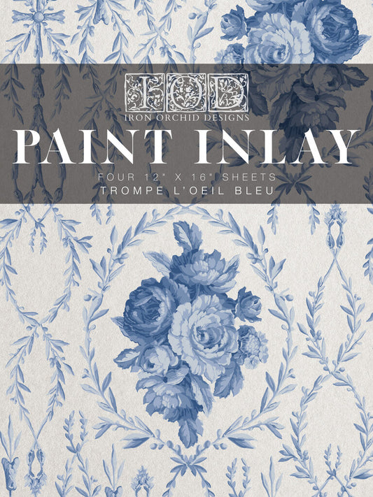 IOD Paint Inlay Trompe L'oeil Blue