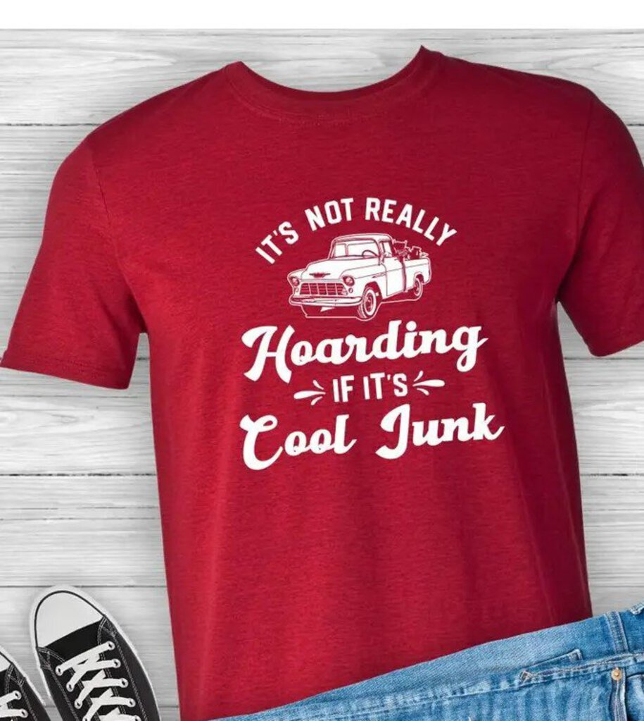 Not Really Hoarding If It's Cool Junk Tee | Cherry Red 2X