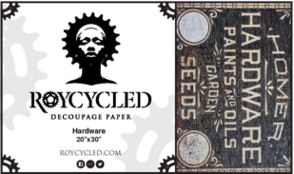Roycycled 6 Hardware Decoupage Paper