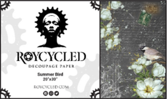 Roycycled 67 Summer Bird Decoupage Paper