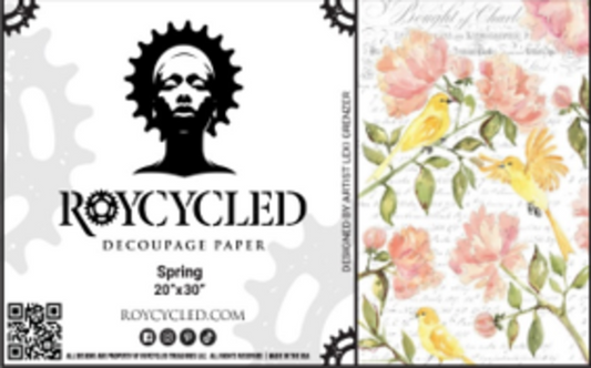 Roycycled 90 Spring Decoupage Paper