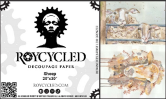 Roycycled 119 Sheep Decoupage Paper